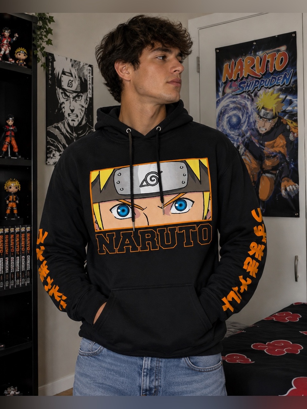 Naruto Shippuden Graphic Hoodie Size M